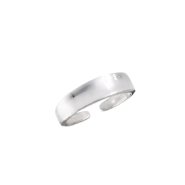 Concave Band Adjustable Toe Ring | Sterling Silver | Light Years Jewelry