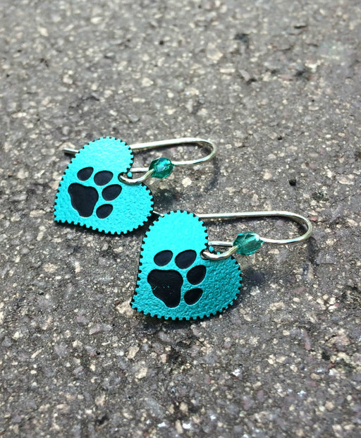 Dog Paw Print Hearts by Sienna Sky | Sterling Silver USA | Light Years