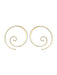 Spiral Hoop Earrings | Sterling Silver Rose Gold Filled | Light Years
