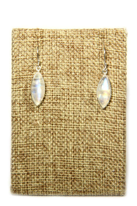 Marquis Moonstone Dangles | Sterling Silver Earrings | Light Years Jewelry