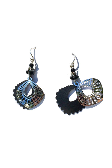 Moroccan Design Dangles by Adajio | Sterling Silver Earrings | Light Years