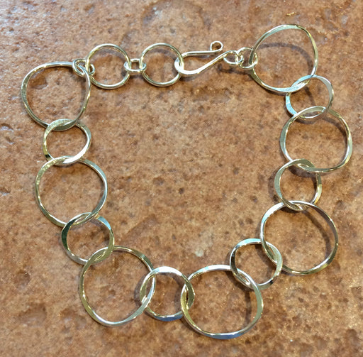 Linked Circle Bracelet | Sterling Silver 14k Gold Filled | Light Years
