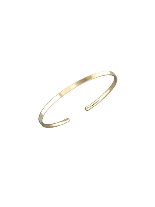 Modern Classic Charm Cuff Bracelet, Yellow Golden – Asiyah's Collection