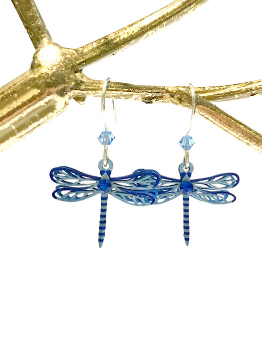 Sapphire Dragonfly Earrings Sienna Sky | Sterling Silver | Light Years