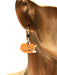 Sleeping Red Fox Earrings | Sterling Silver Dangles | Light Years Jewelry