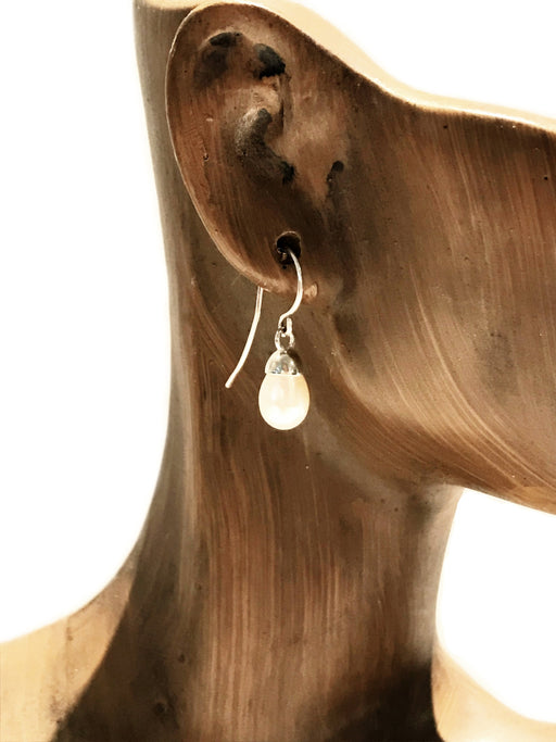 Pearl Drop Earrings | Sterling Silver Dangles | Light Years Jewelry