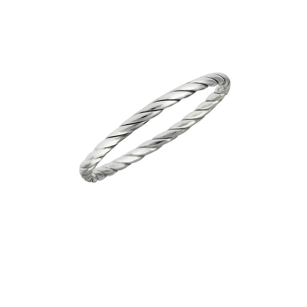 Twisted Band | Sterling Silver Ring Sizes 2 3 4 5 6 7 8 | Light Years