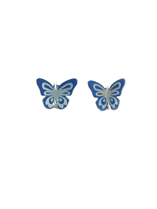Gold Butterfly Drop Earrings | Silver Willow Jewellery