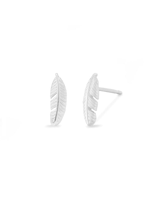 Feather Posts by boma | Sterling Silver Studs Earrings | Light Years Jewelry