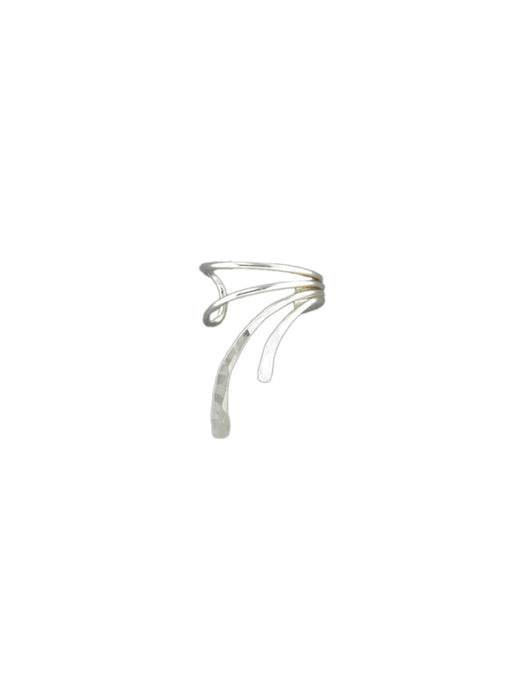 Hammered Comet Ear Cuff | Sterling Silver Gold Filled | Light Years