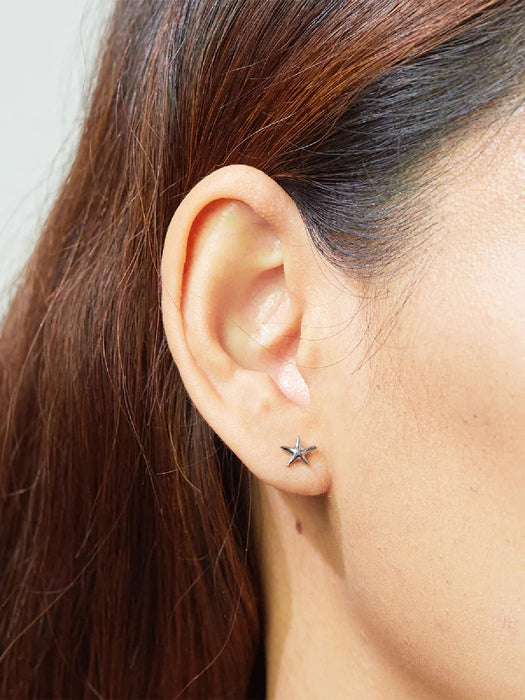 Small Starfish Posts | Sterling Silver Studs Earrings | Light Years Jewelry