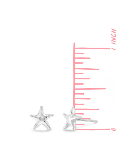 Small Starfish Posts | Sterling Silver Studs Earrings | Light Years Jewelry
