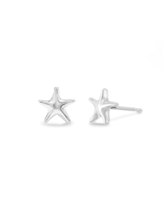 Small Starfish Posts | Sterling Silver Studs Earrings | Light Years Jewelry