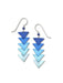 Ombre Triangle Statement Earrings | Sterling Silver | Light Years