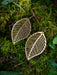 Leaf Cutout Statement Earrings | 14kt Gold Filled Dangles | Light Years