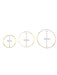 Large Gold Plated Endless Hoops | Fashion Earrings | Light Years Jewelry