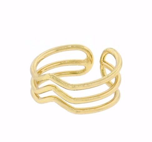 Triple Chevron Ring | Gold Silver Fashion Bands | Light Years Jewelry