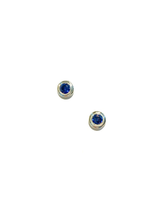 Faceted Iolite Posts | Sterling Silver Studs Earrings Bali | Light Years