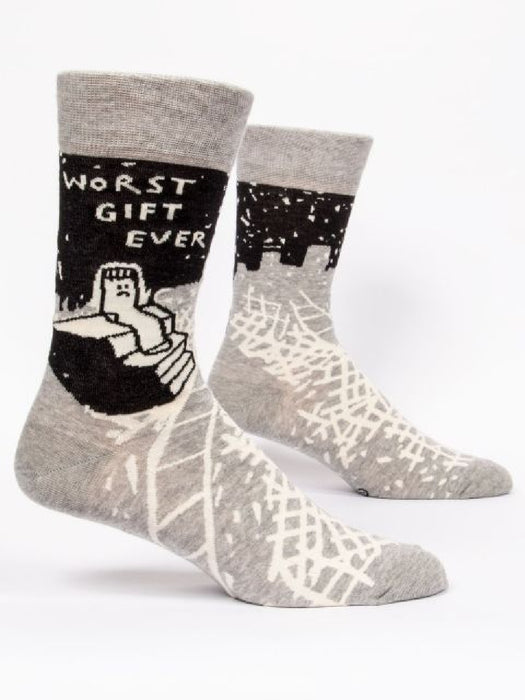 Worst Gift Ever Men's Crew Socks | Blue Q Gifts Accessories | Light Years