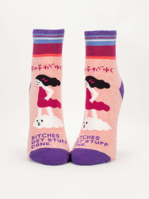 B*tches Get Stuff Done Ankle Socks | Blue Q | Light Years Jewelry
