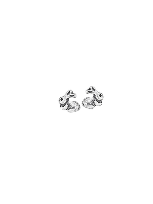 Tiny Bunny Rabbit Posts | Sterling Silver Stud Earrings | Light Years