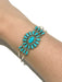 Handmade Turquoise Cuff Bracelet | Sterling Silver Navajo | Light Years