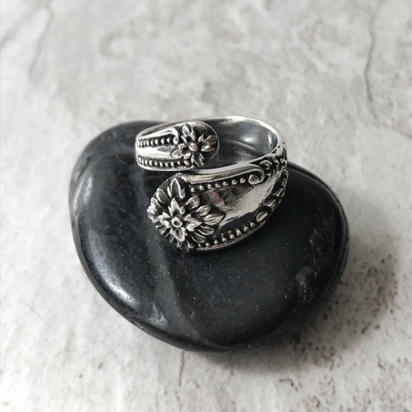 Victorian Spoon Ring | Sterling Silver Size 6 7 8 9 10 | Light Years