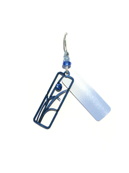 Blue Ombre Column Earrings by Adajio | Sterling Silver | Light Years