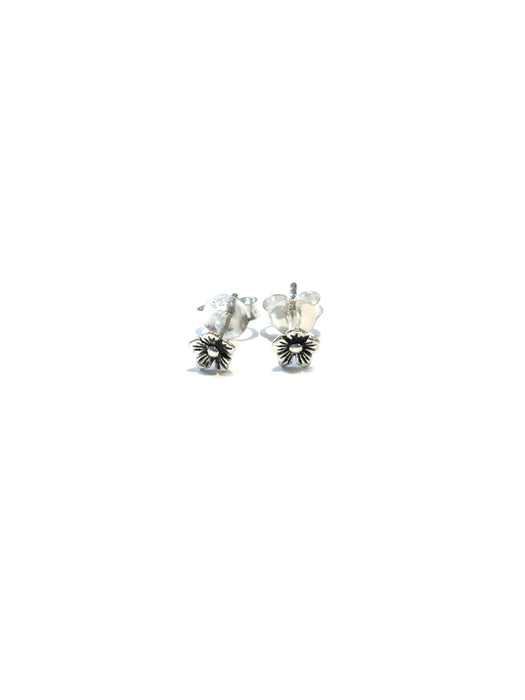 Tiny Flower Stud Earrings | Sterling Silver Posts | Light Years Jewelry