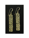 Leaf Print Bar Dangles | 14kt Gold Filled Earrings | Light Years Jewelry