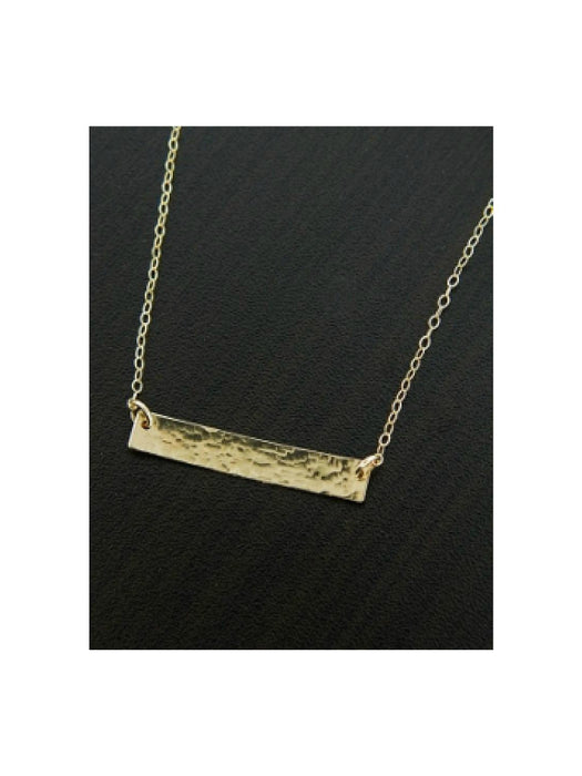 Hammered Bar Necklace | 14kt Gold Filled Chain Necklace | Light Years