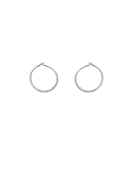 Handmade Etched Hoops | Sterling Silver Gold Filled | Light Years Jewelry