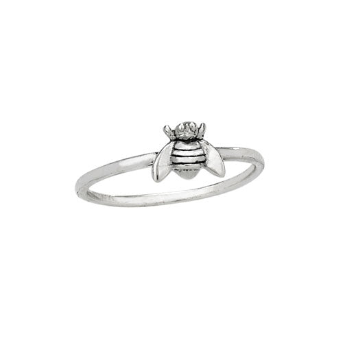 Cute Bee Ring | Sterling Silver Sizes 6 7 8 9 | Light Years Jewelry