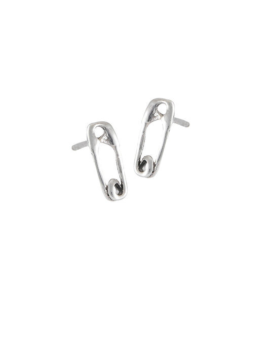 Safety Pin Posts | Sterling Silver Studs Earrings | Light Years Jewelry