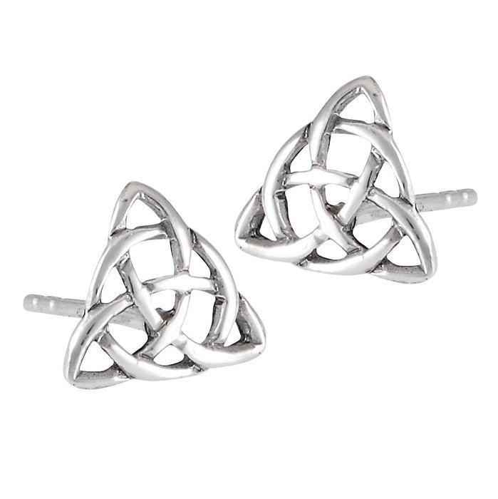 Celtic Triangle Posts | Sterling Silver Studs Earrings | Light Years
