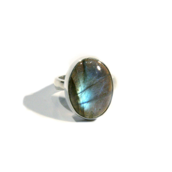 Labradorite Cabochon Ring, $34 | Sterling Silver | Light Years Jewelry