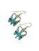 Zuni Turquoise Butterfly Earrings | Handmade Sterling Silver | Light Years