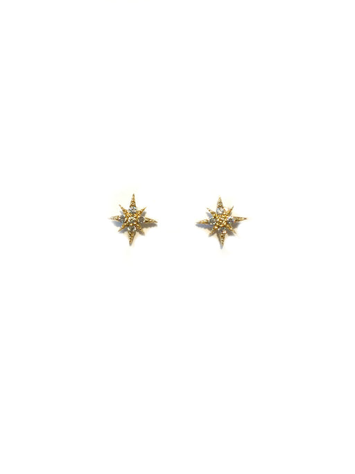 Starburst Posts | Silver Gold Rose Gold Studs Earrings | Light Years