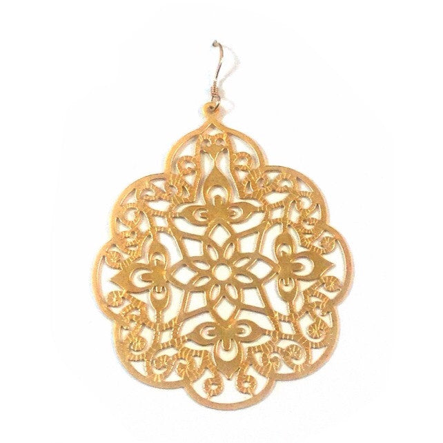 Moroccan Gold Filigree Earrings, $18 | 14kt Gold | Light Years Jewelry