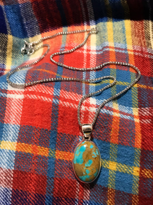 Boulder Royston Turquoise Pendant | Sterling Silver | Light Years Jewelry