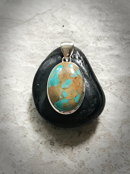 Boulder Royston Turquoise Pendant | Sterling Silver | Light Years Jewelry