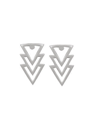 Stacking Triangle Posts | Sterling Silver Stud Earrings | Light Years Jewelry