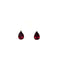 Gemstone Teardrop Posts | Garnet | Sterling Silver Stud Earrings | Light Years