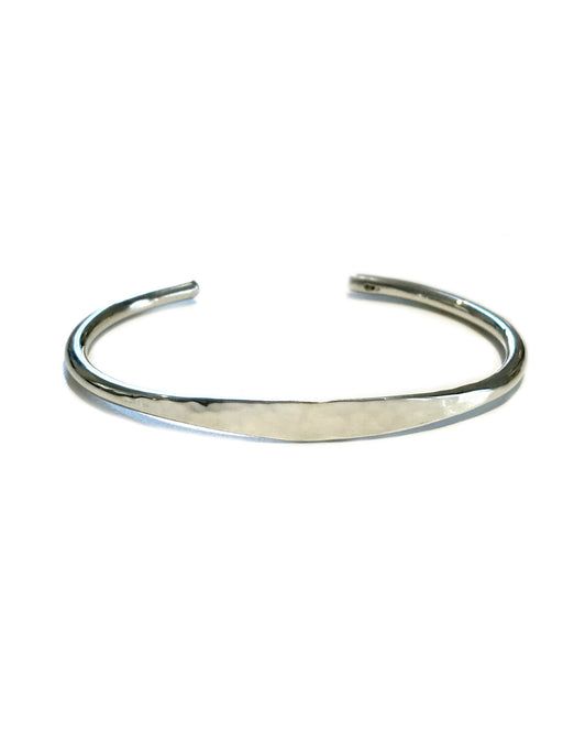 Thick Hammered Cuff Bracelet | Sterling Silver | Light Years Jewelry