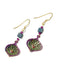 Purple Green Deco Drops Adajio | 14kt Gold Filled Earrings | Light Years