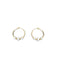 Handmade Beaded Hoops | Sterling Silver Gold Earrings | Light Years