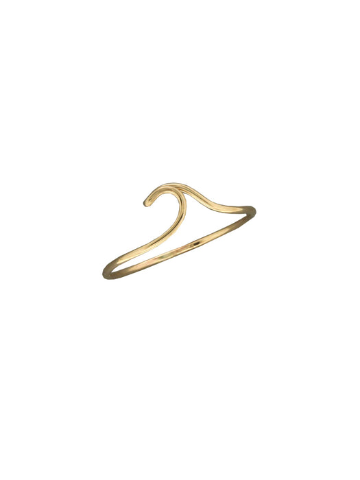 Gold Filled Curling Wave Ring | Sizes 6 7 8 9 | Light Years Jewelry 