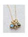 Gemstone Trio Necklace | Labradorite | 14kt Gold Filled Chain Pendants | Light Years