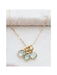 Gemstone Trio Necklace | Blue Chalcedony | 14kt Gold Filled Chain Pendants | Light Years