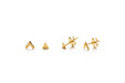 Insignia Stud Combination Set | Silver Gold Posts Earrings | Light Years